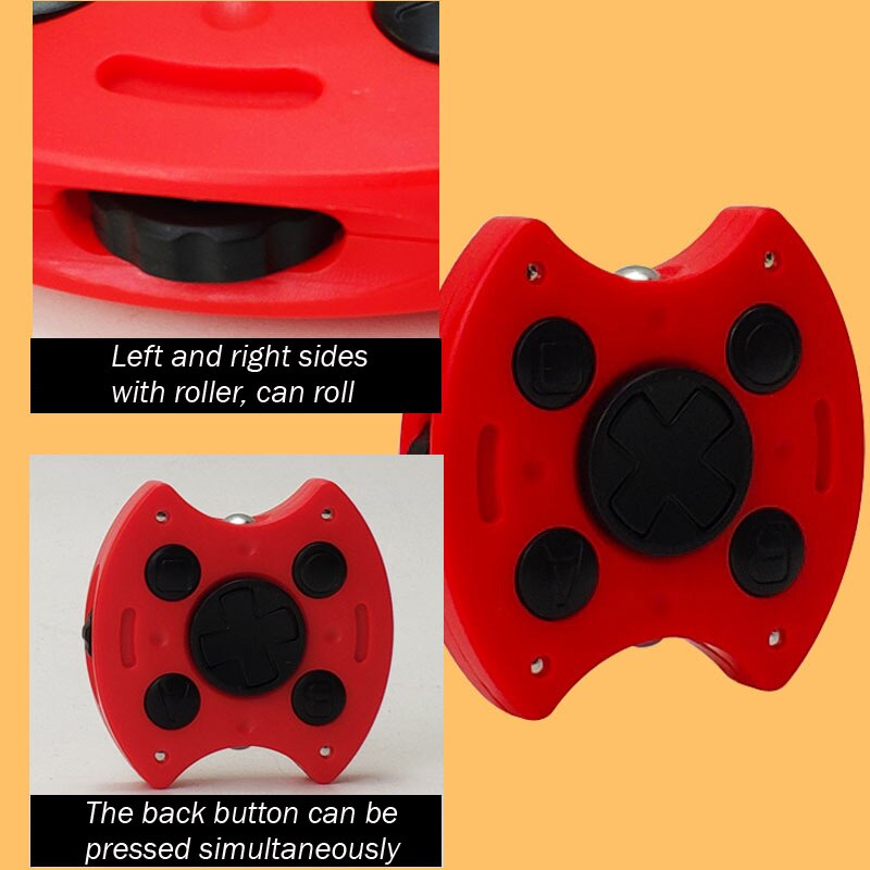 Fidget spinner top hand abs plast reducerat tryck rotera pedagogiska leksaker barn stressavlastning