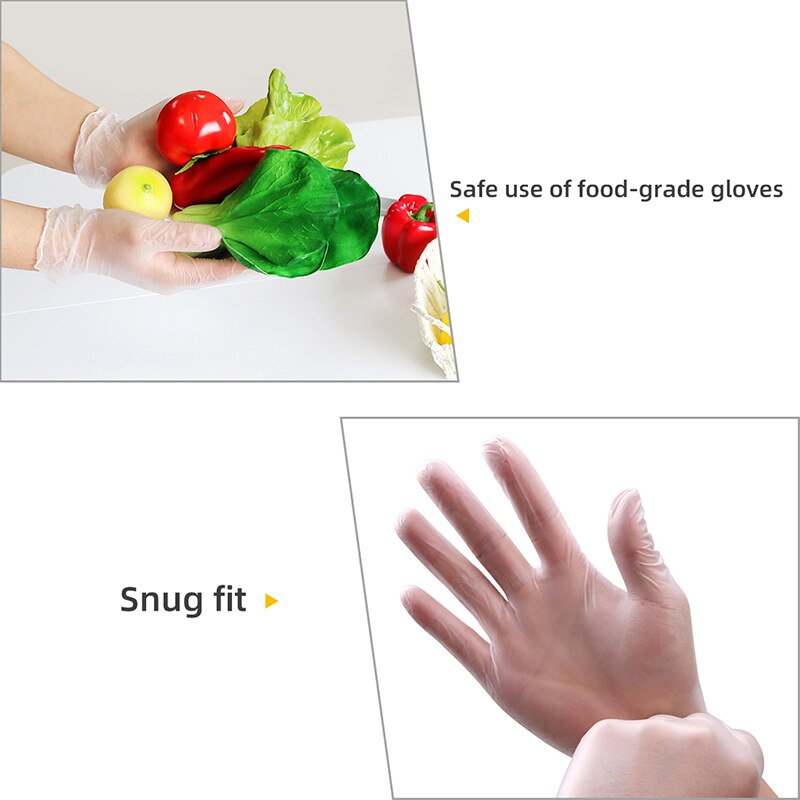 Einweg Vinyl Handschuhe GMG 100 Stck/viel Wasserdichte Allergie Freies Einweg Arbeit Sicherheit Handschuhe PVC Handschuhe Lebensmittel Klasse