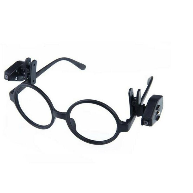 Super Cool LED Light Clip On Glasses Torch / Lamp Safety Glasses Reading Lights