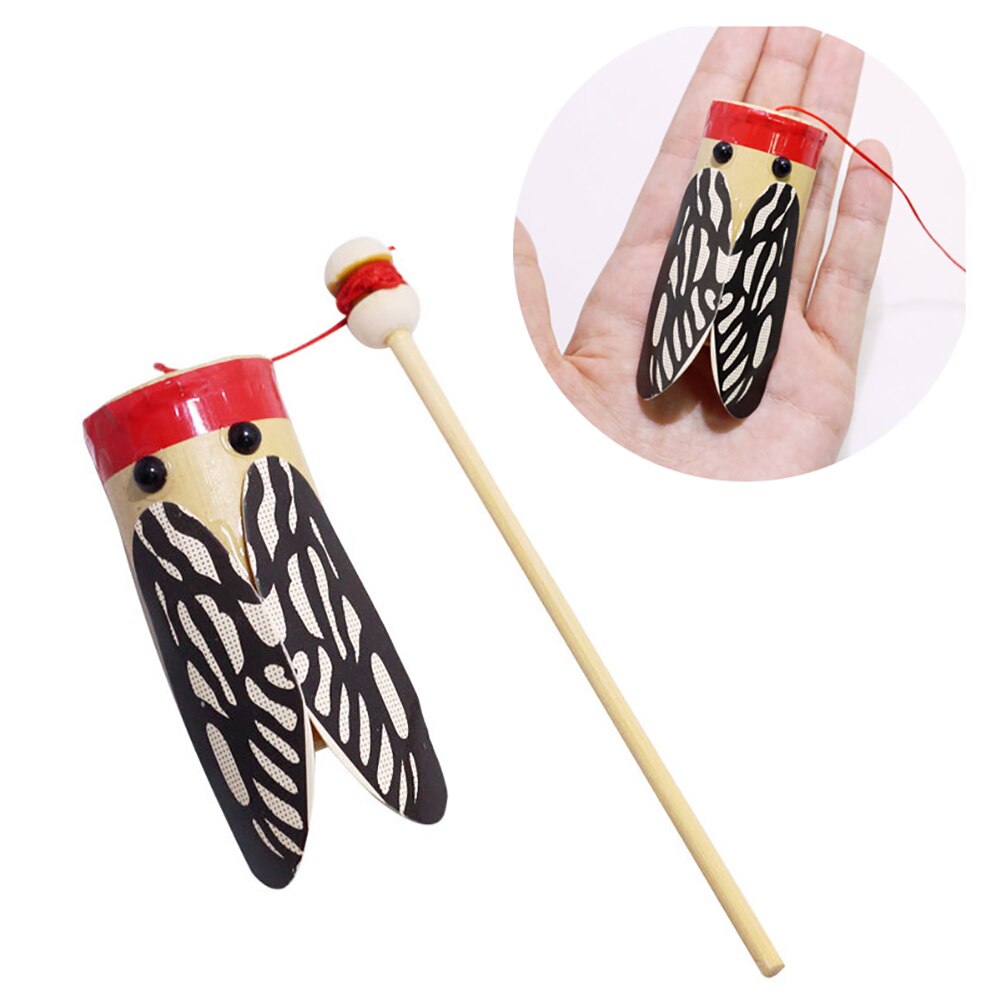 Tige en bois secouant cigale Transmission sonore bricolage expérience éducation enfants jouet pour enfants d'anniversaire