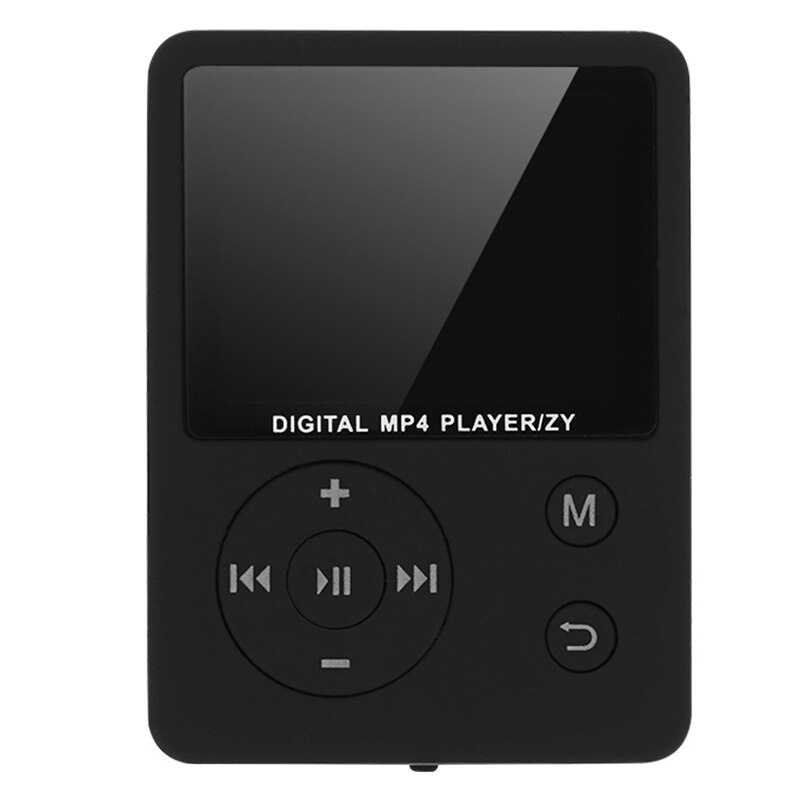 MP4 Player, 3.5 mm Headphone Port,Radio Music Playback Device 1.8 Inch TFT Screen: Black