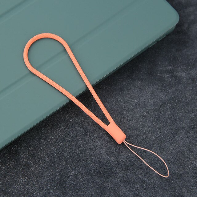 Hand Wrist Lanyard Strap String for Phone case USB Flash Drives Keys Keychains ID Name Tag Badge Holders matching phone case: orange