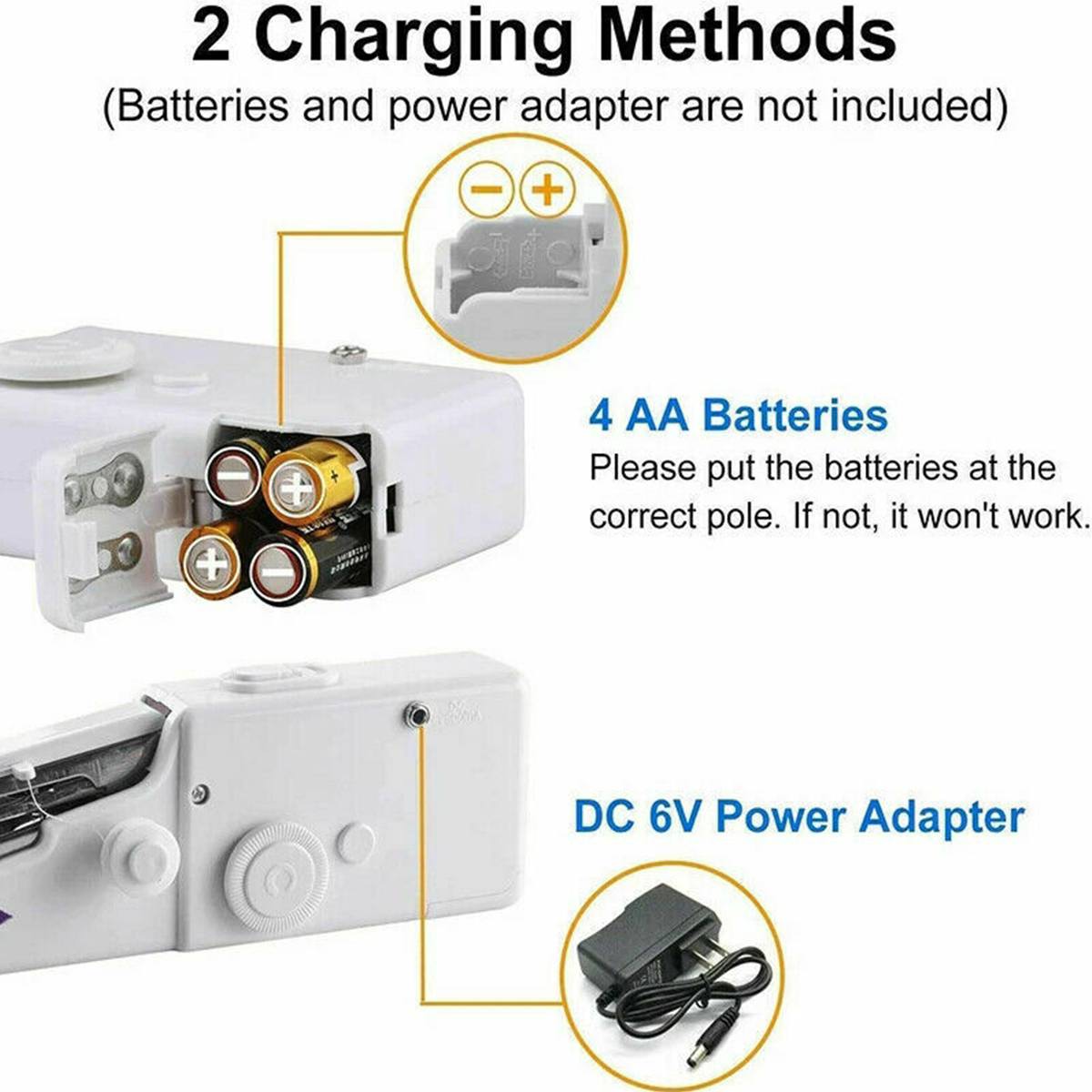 Draagbare Handheld Naaimachine Cordless Elektrische Naaimachine Set Thuis Naaien Quick Reparatie Diy Kleding Naaimachine