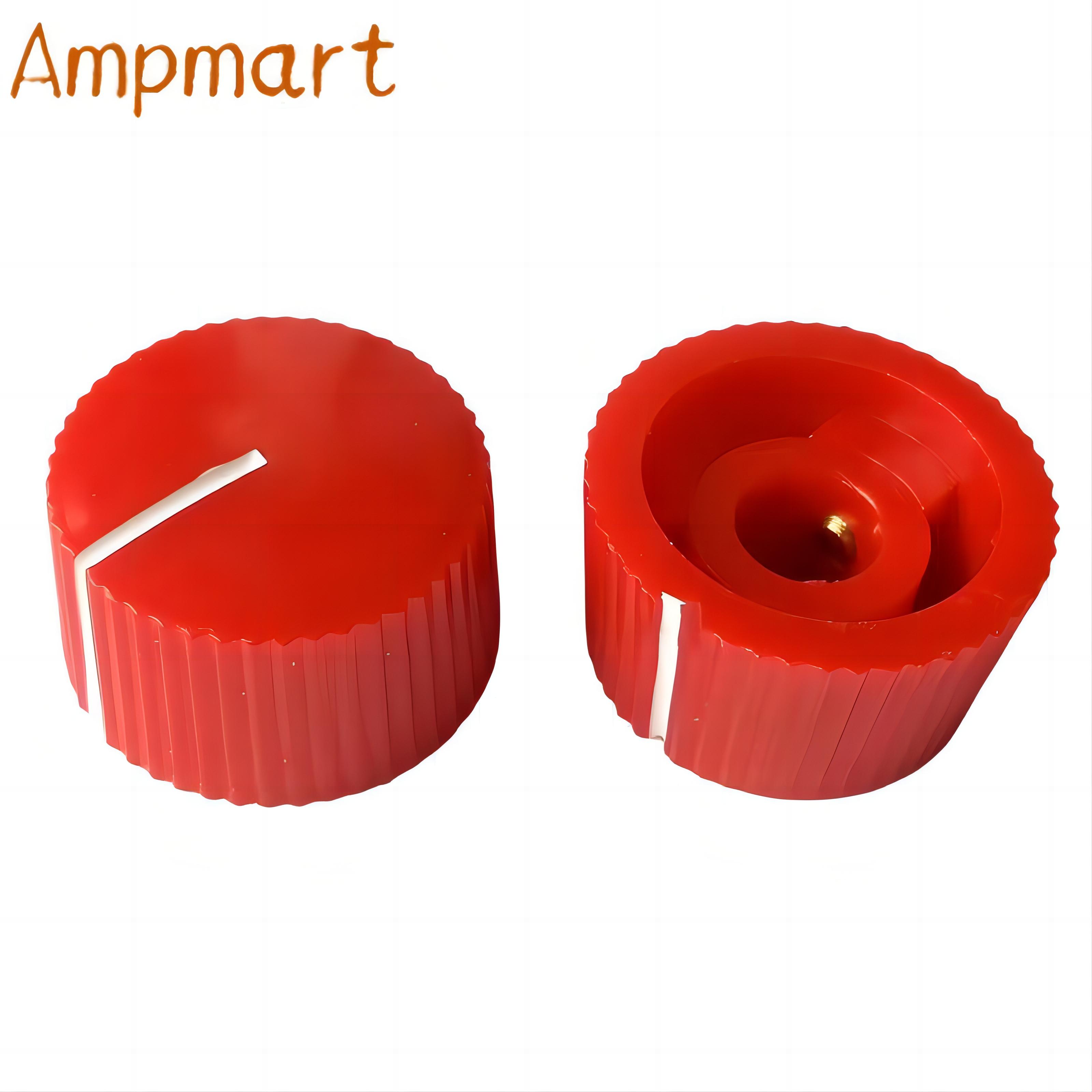 20X12MM Circular Plastic Knob, Guitar Effector Knob, Potentiometer Switch Knob, HIFI Volume Adjustment Knob, Inner Hole: 6.4MM: Red