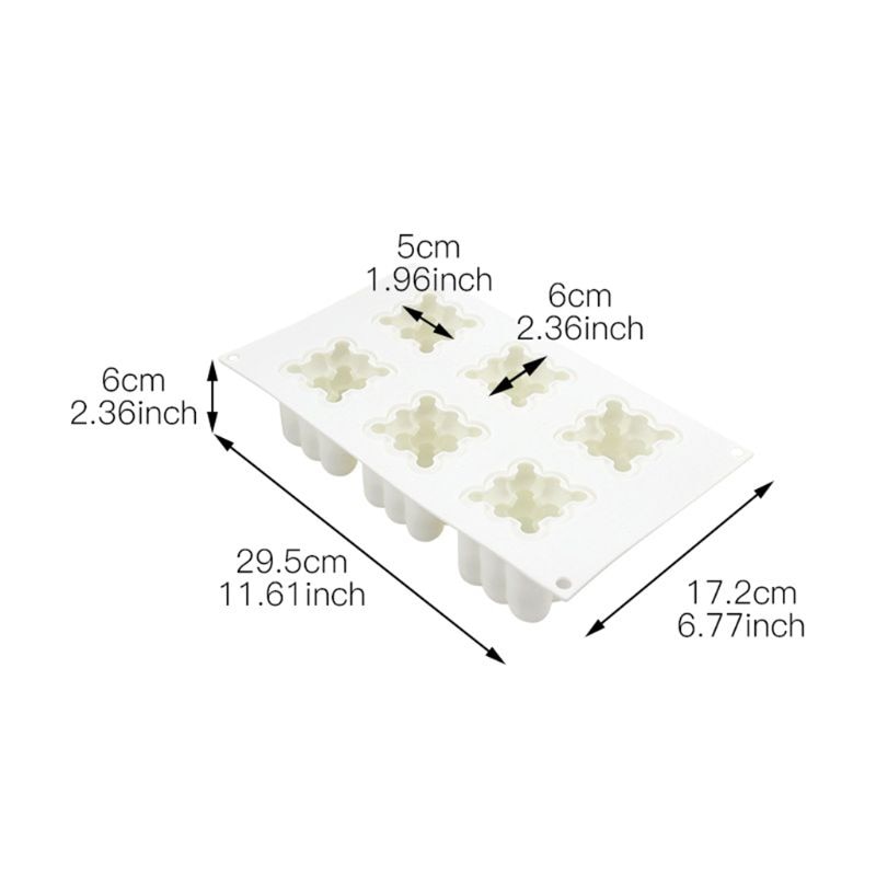 6 siliconen mallen voor mousse cake 3d cakevormen voor gebak chocolade