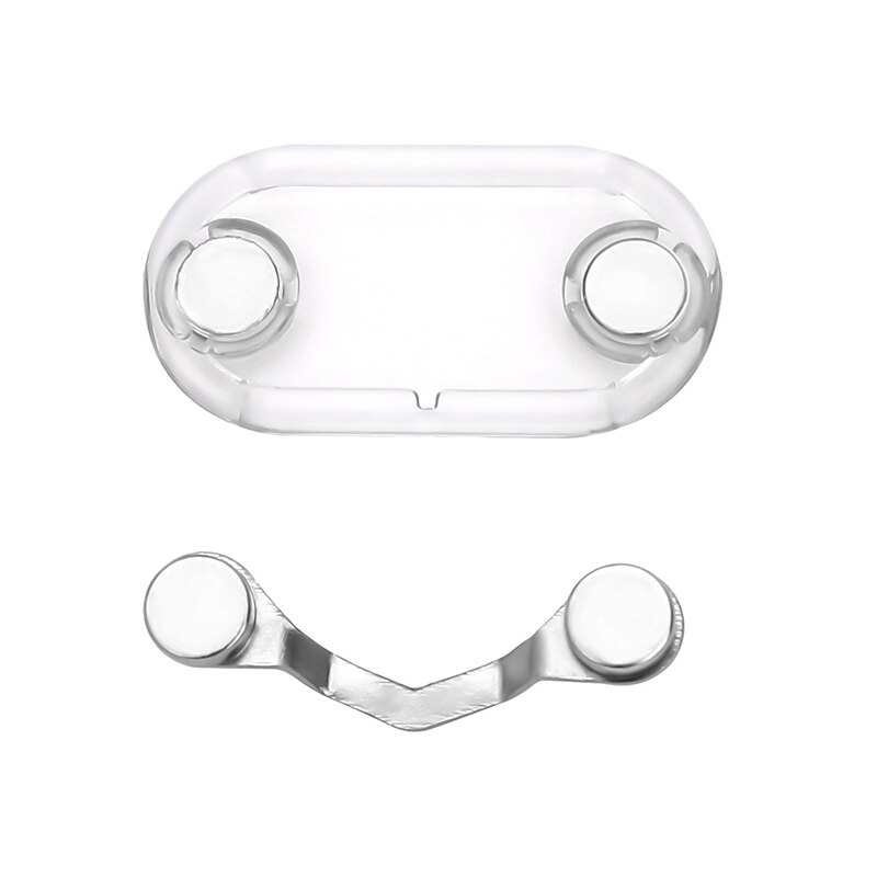 Readerest Magnetic Eyeglass Holder, Stainless Silver, 2 Pack, Glasses Magnet, Shirt Accessory