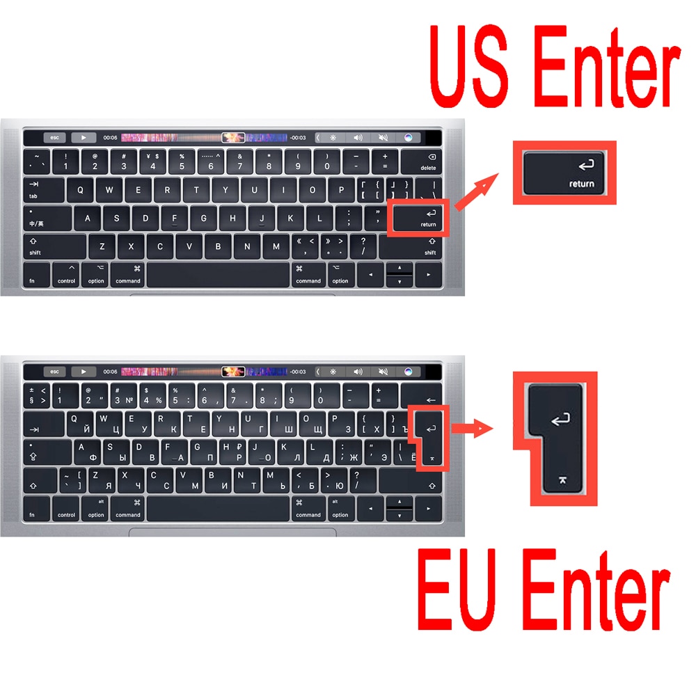 Klawiatura pokrywa dla Macbook Air 13 11 Pro 13 15 16 17 12 dotykowy TPU silikonowy Protector Film wyczyść ue usa A2251 A2289 A2141 2020