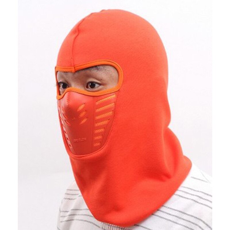 HENGSONG Winter Warm Fleece Sports Hats For Women Men Hiking Caps Fleece Head Caps Wind-proof And Anow-proof Sporting Hats: orange