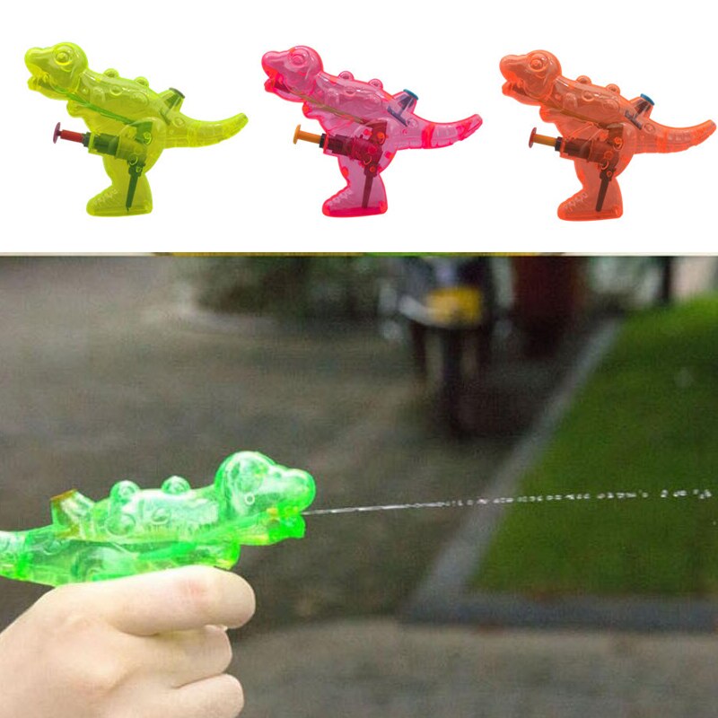 2pcs Mini Dinosaur Water Gun Outdoor Beach Water Gun Portable Blaster Gun Kids Beach Toys For Children Summer Beach Games