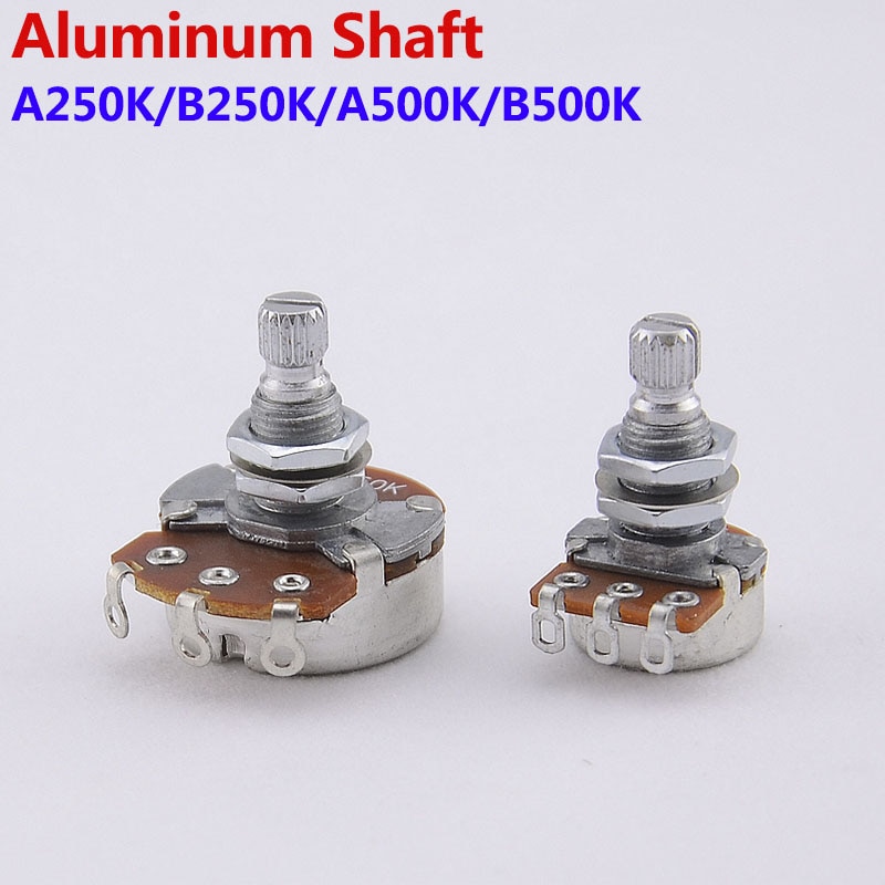 【Made in Korea】 Alpha Potentiometer(POT) For Electric Guitar/Bass A250K/B250K/A500K/B500K