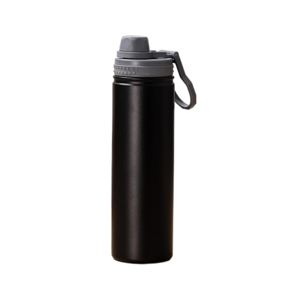 Taza Termo al vacío de acero inoxidable, taza aislante minimalista a la , taza de café de gran capacidad de 750ml para coche: Negro