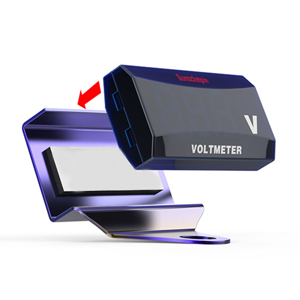 Auto-onderdelen LED Motorcycle Voltmeter DC10-150V Accessoires Rvs + Acryl In Duurzaam