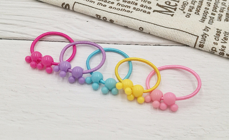 Koreaanse versie 50 Stuks Kleurrijke Kind Kids Haar Houders Leuke Rubber Haarband Elastieken Accessoires Meisje Charms Tie Gum