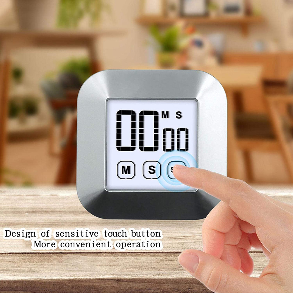Kitchen Digital Timer Large Display Magnetic Countdown Timer Count Up for Cooking Study Alarm Remind Manual Electronic Gadget