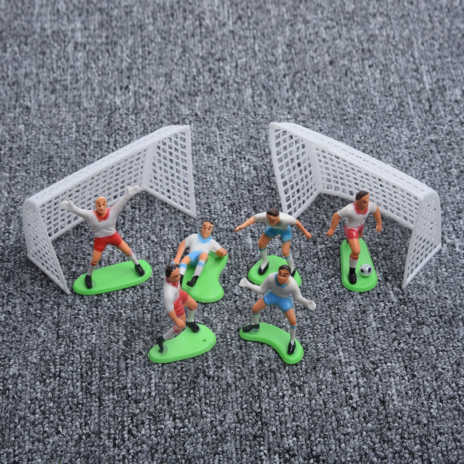 8 Stks/set Voetbal Cake Topper Speler Verjaardagstaart Decoratie Model