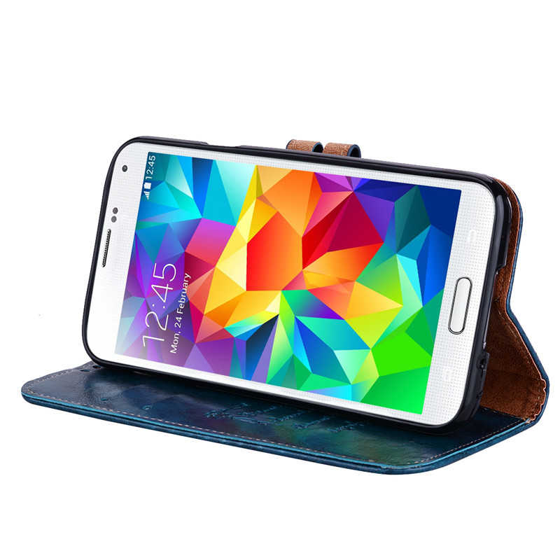 For Samsung S5 Neo Case Wallet PU Leather Silicone Cover Phone Case For Samsung Galaxy S5 Neo G903 G903F Flip Protective Case