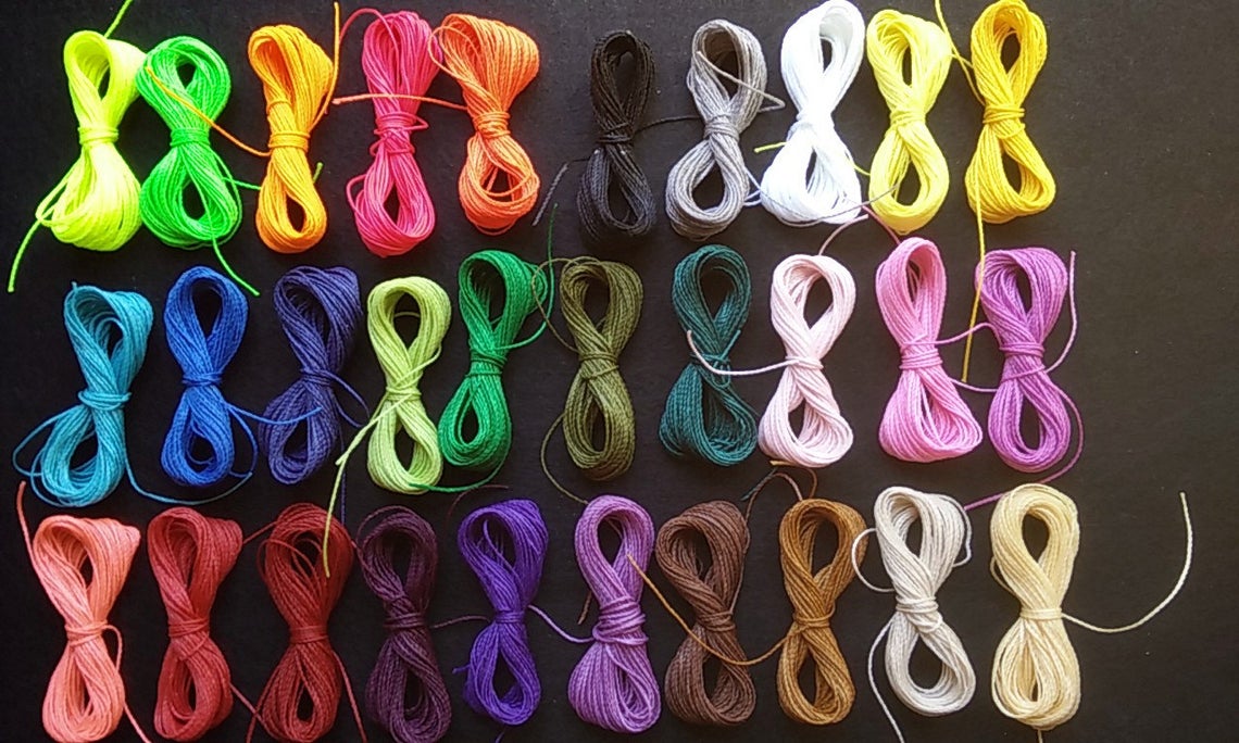 Linhasite Gewaxt Draad Kit 1 Mm Diameter 30 Kleuren, Naaigaren, Draad Maken Armbanden, Macrame, macrame, Diy, Draad Maken Armbanden, Macrame, Naaigaren, Borduren, Naaister, Draad, draad, Borduren: 300m1mm