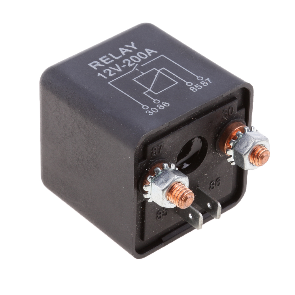 12V DC 200 Amp Split Charge Relay Switch - 4 Pin Relays for Truck Boat Marine