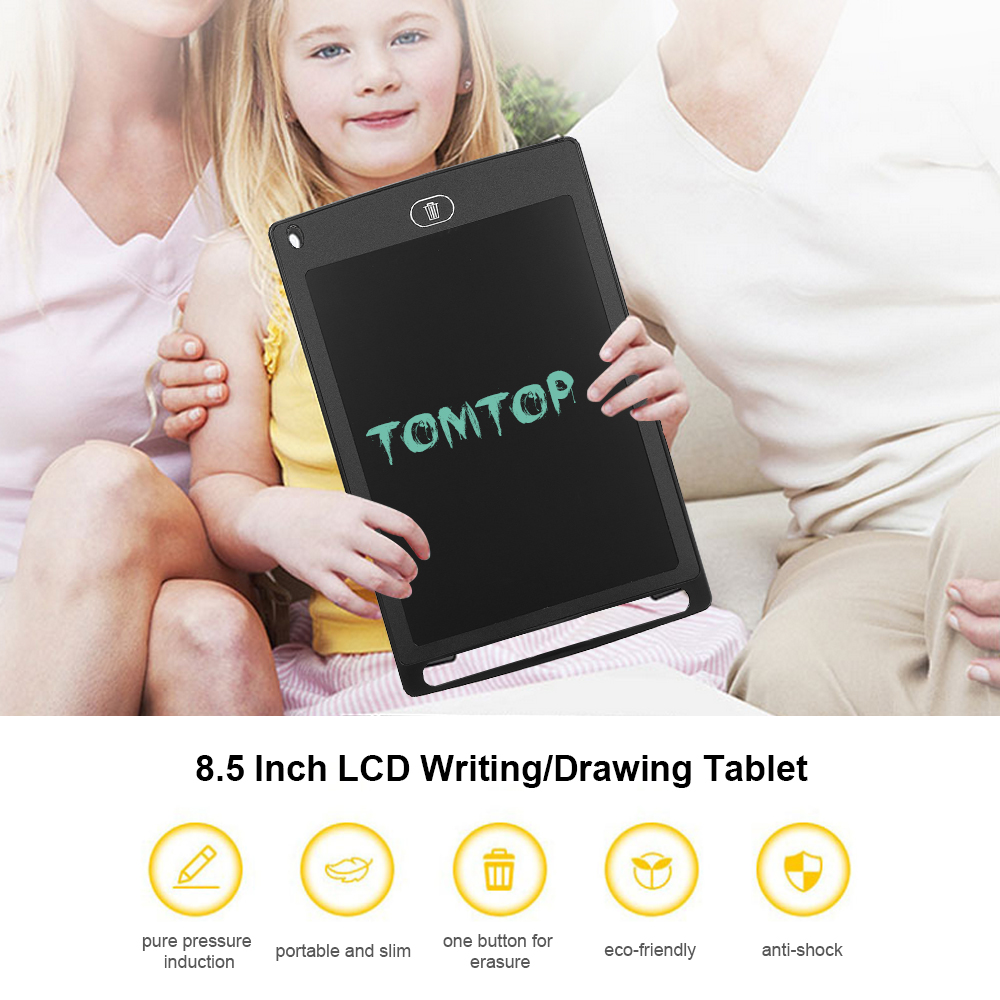 8.5 Inch LCD Drawing Tablet Portable Digital Pad Writing Notepad Electronic Graphic Board Notes Reminder Font Bold with Pen