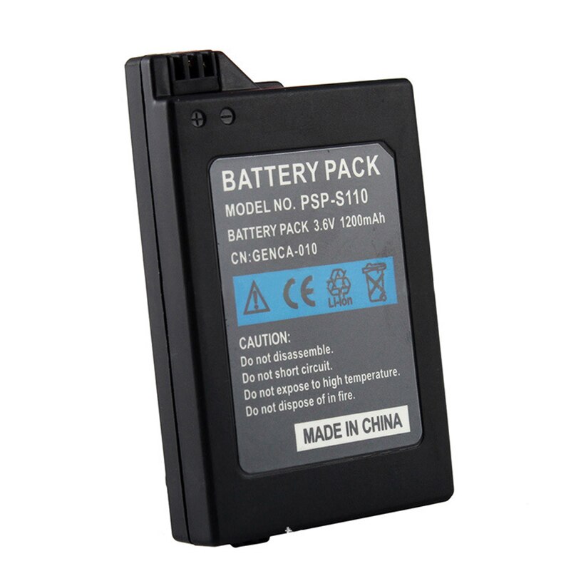 2 uds 1200mAh Paquete de batería para Sony PSP 2000 PSP 3000 3,6 V batería de alimentación para PlayStation PSP-S110 baterías recargables portátiles