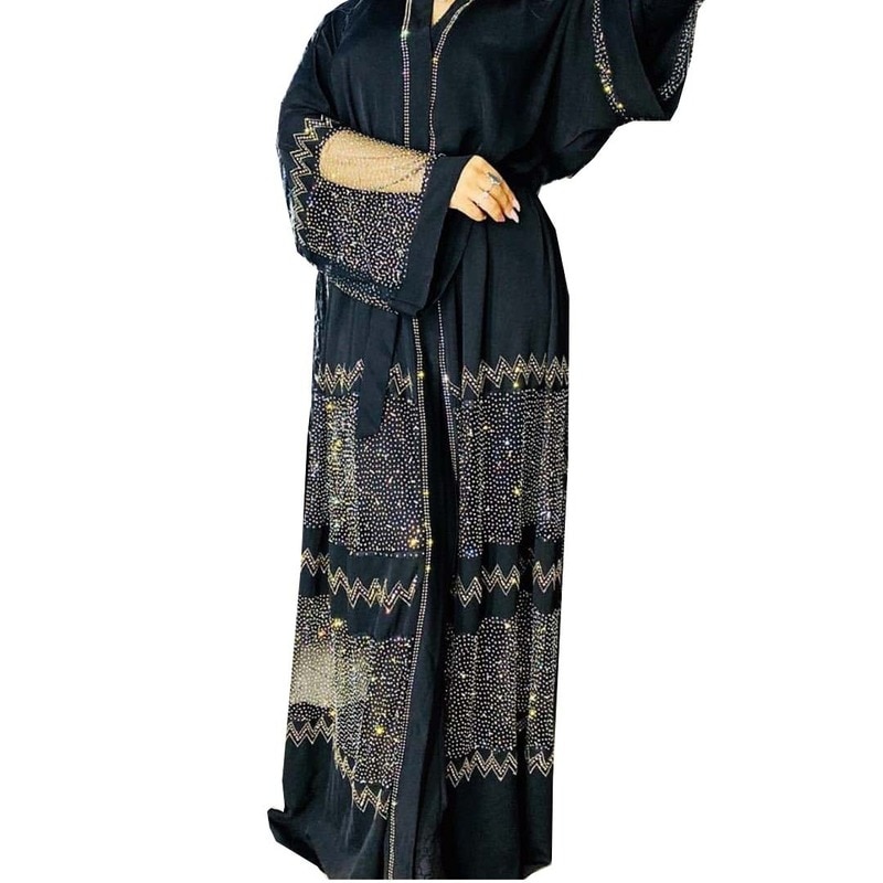 Ramadan Eid moubarak Abaya dubaï Femme turc de luxe Hijab robe musulmane robes africaines Abayas pour les femmes caftan vêtements islamiques