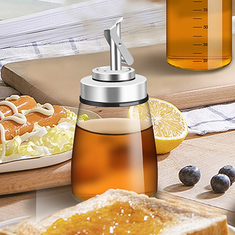 Mini Cooking Seasoning Bottle Oil Dispenser 180ML Sauce Olive Oil Botella Glass Bottles for Vinegar Kitchen Tool Accessories