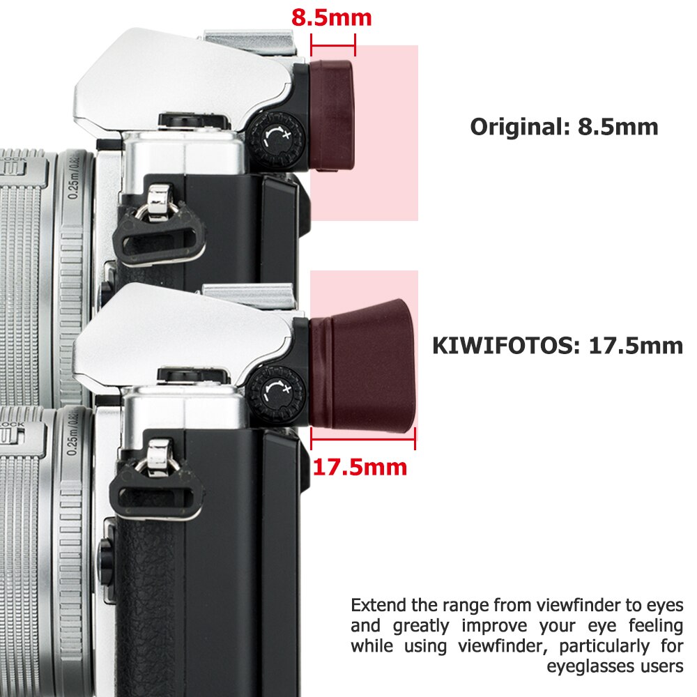 Copa ocular para cámara, visor para Olympus OM-D Mark III, E-M10 Mark III, E-M5 Mark II, E-M10 Mark II, repuesto de E-M5 EP-16