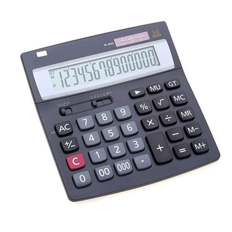 D-40L Financial Banking 14-digit LCD Screen Ultra-wide Body Financial Calculator Office Electronics