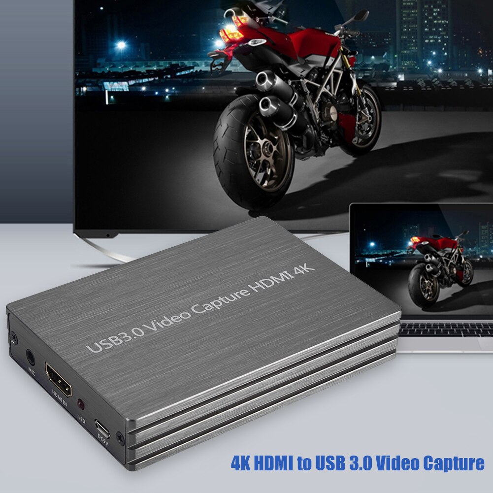 Tarjeta sintonizadora de juegos USB 3,0 a HDMI, ahorro de tiempo y energía para una mayor comodidad, grabador de tarjetas de sintonizador de vídeo HD 1080P, grabadora de tarjetas 4K 2K