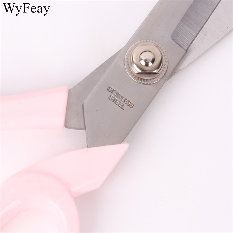 1 Pcs Pink With Cover High Carbon Stainless Steel Sewing Scissors Steel Tailor Scissors Dressmaking Fabric Shears