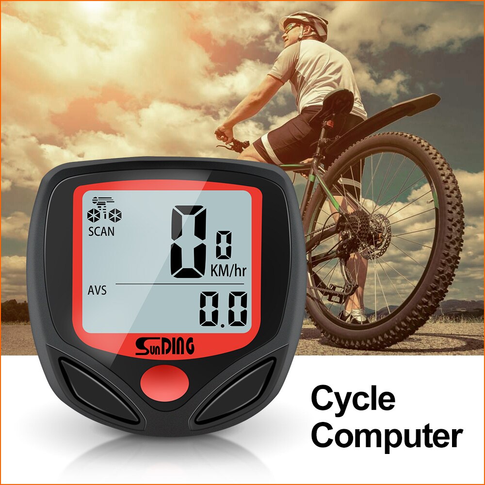 SUNDING SD-548B wired Bike Speed Meter SD-548C wireless Digital Bike Computer Multifunction Sensors Bicycle Computer Speedometer