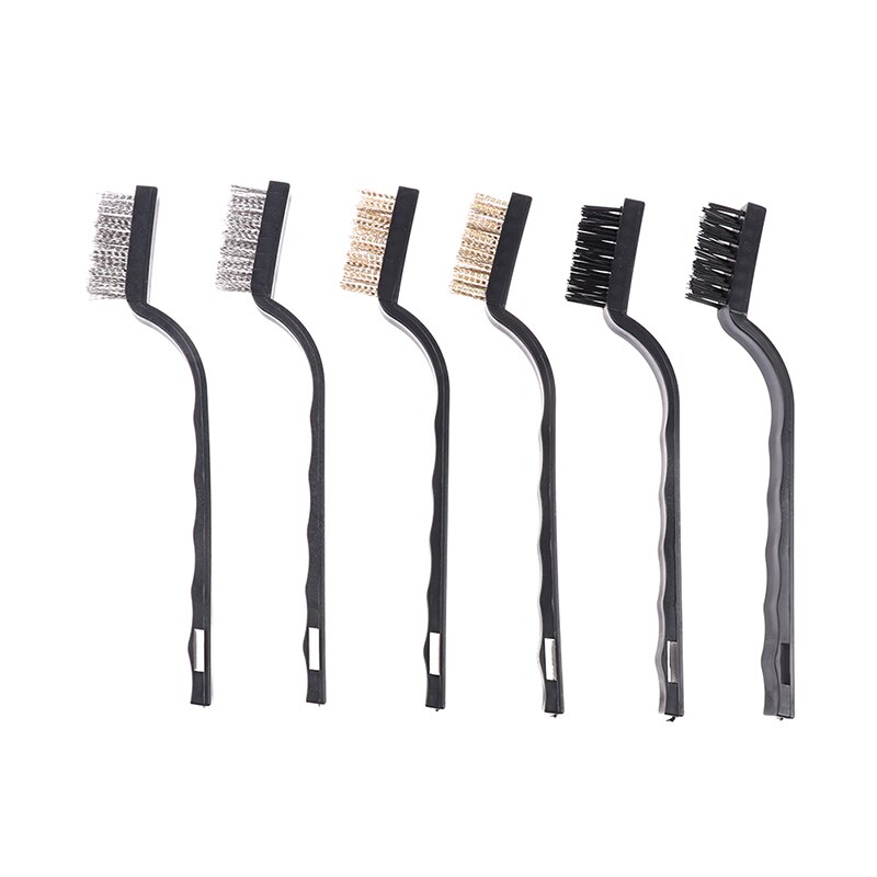 15Pcs Rust Remover for Industrial Devices Surface/Inner Polishing Cleaning Brush 7inch Mini Steel Brass Wire Brush Paint