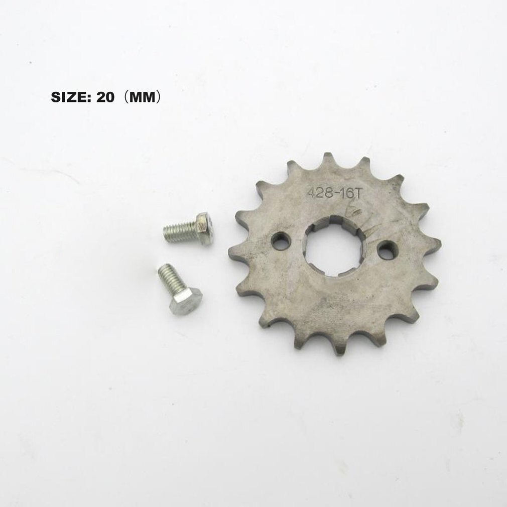 Sprocket Front 428-16t 20mm Motorcycle Atv Dirtbike Motorcycle Drive Sprocket 16 Tooth Front Sprocket Inner Diameter 20mm