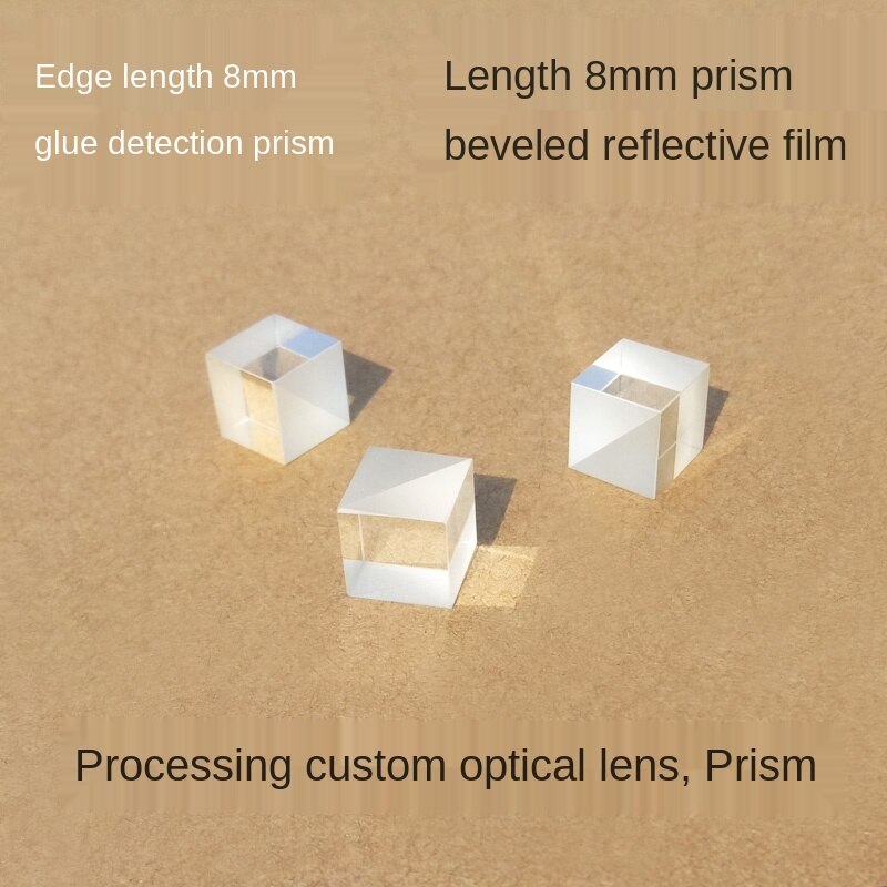 Right-angle Prism, Glued Prism 8*8*8mm Square Cube Detection and Measurement Special Two-dimensional Processing Customization
