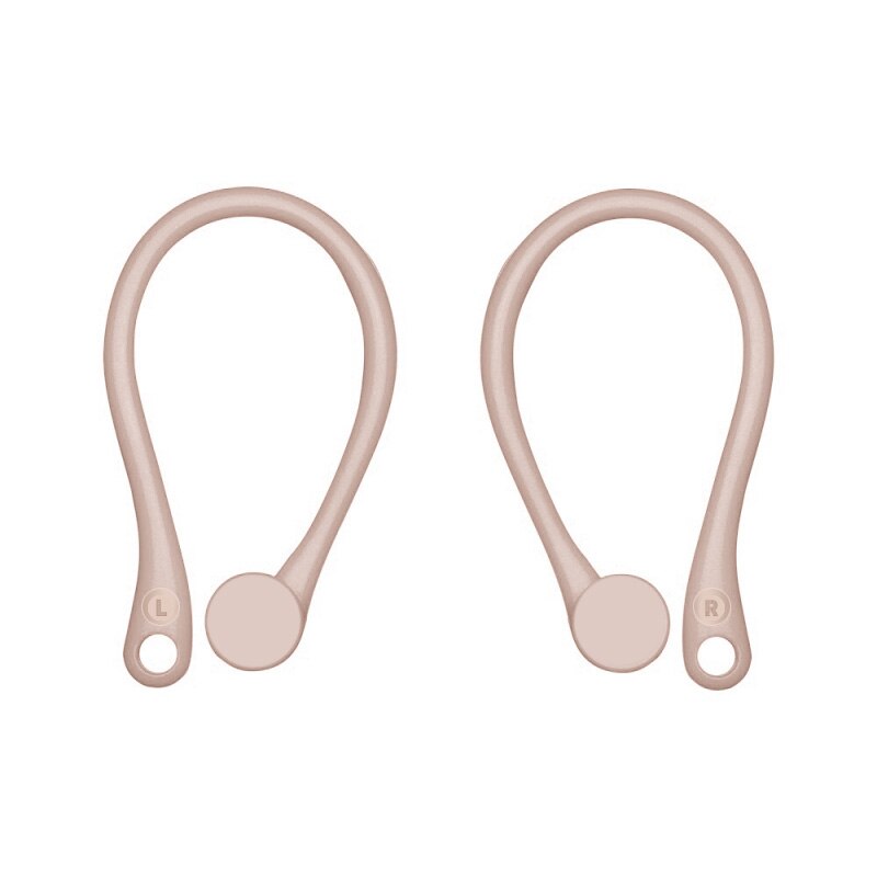 2 sztuk Mini Anti-fall zestaw słuchawkowy Bluetooth Earhooks uchwyt słuchawkowy dla Airpods 1/2 Earbuds zaczep na ucho dla Apple Air Pods 1 2: pink