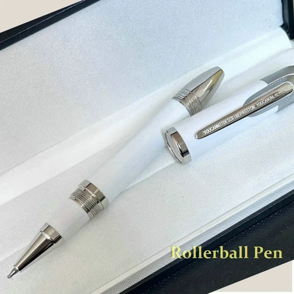 Collection MB Enz Feri Famous Red Fountain Pen Hollow-Carved Office Writing with Serial Number Rollerball Pen: Navy Blue / Red