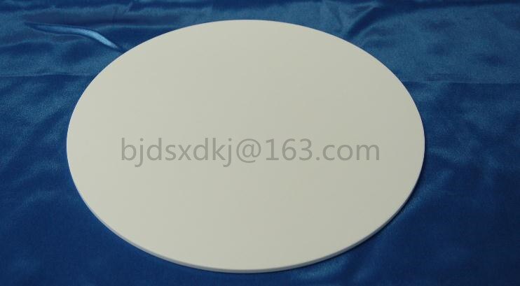 Plaque en céramique d'alumine 99%, circulaire, isolée, résistant à l'usure, diamètre = 95mm