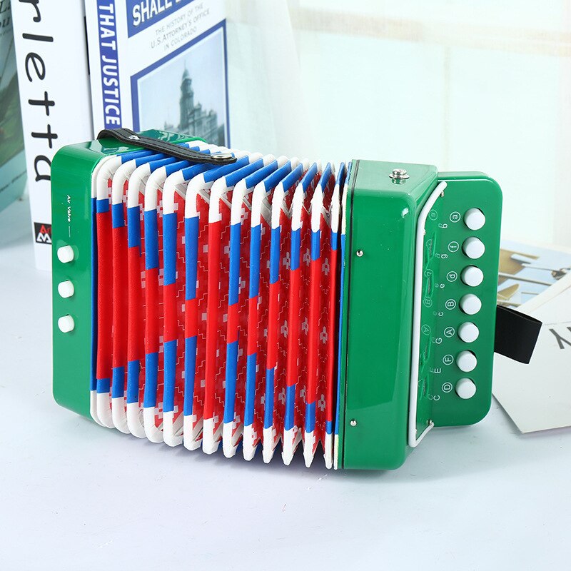 7-Key 2 Bass Accordion Small Accordion Children's Accordion Beginner Test Playing Instrument