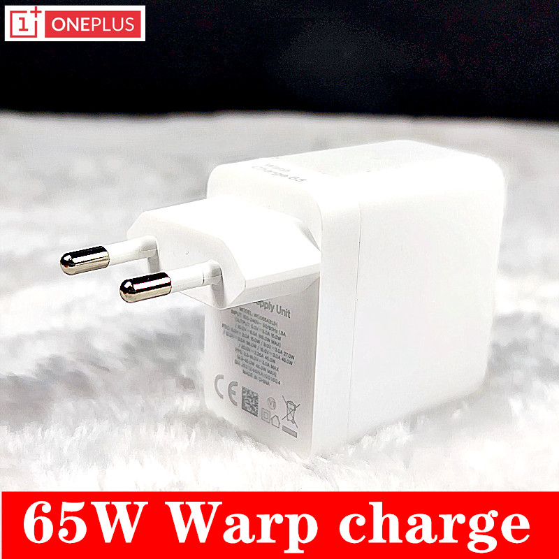 Oneplus 65w charger original EU Warp Fast charger adapter Type C To type C Cable For OnePlus 9 PRO 8T 8 Pro 8 7T Pro Nord: Only EU charger