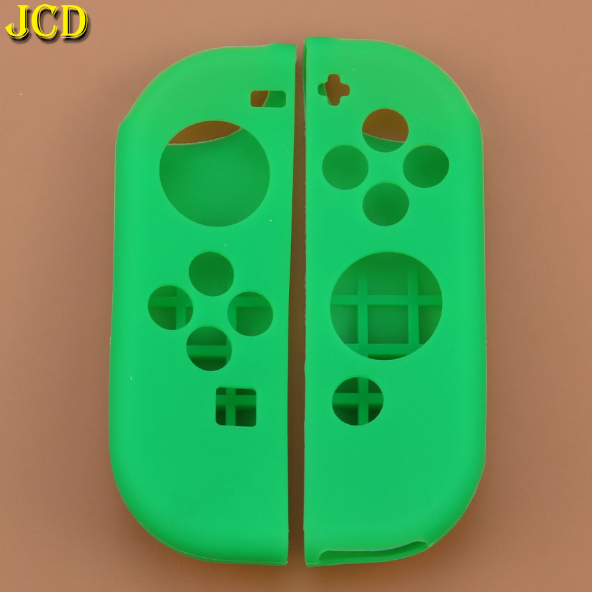 JCD 1Set Anti-Slip Silicone Soft Case For Switch NS Protective Cover Skin For Nintend Switch Joy-Con Controller Accessory: F-F