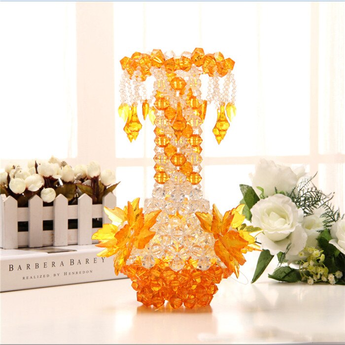 DIY handmade Flower Vase Acrylic Pendant Bottle Decoration Bedroom Living Room Home Decoration Crafts: E
