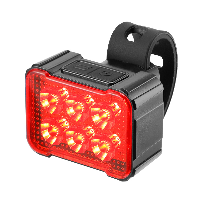 Bike LED Front Rear Lights 6 LED MTB Road Bike Lamp USB Rechargeable Cycling Light Lamp Bicycle Headlights Cycling Accessories