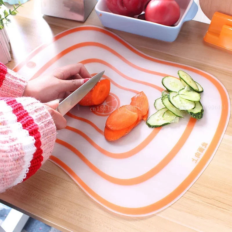 Flexible Transparent Cutting Board for Kitchen, PP Classification Chopping Board, Vegetable Meat Cutting Board, Kitchen Accessor
