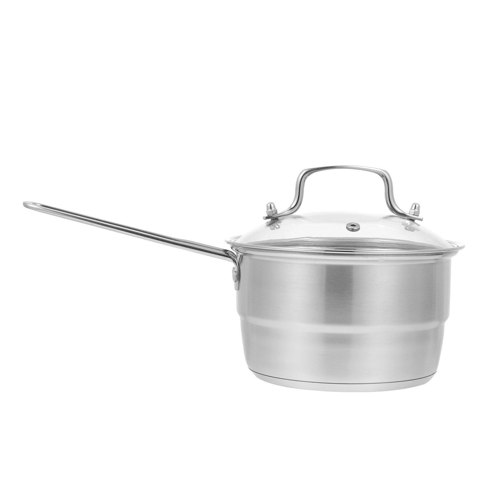 Stainless Steel Pot Stainless Steel Steaming Pot Long Handle Pot Heating Pot for Dorm