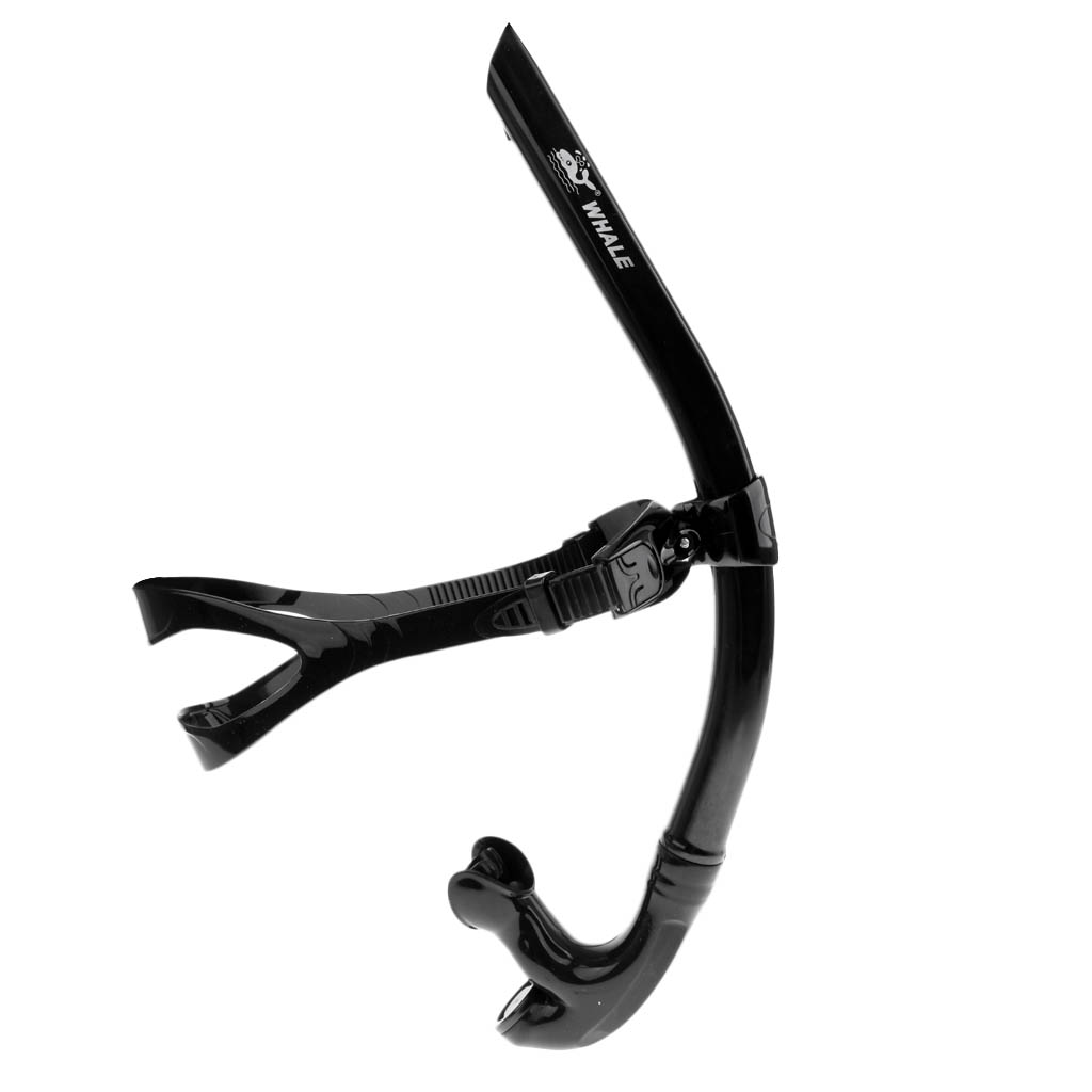 Ultra Swimming Diving Breathing Tube Snorkel Silicone Breathing Tube Centre Line Snorkel Scuba Diving Swimming Equipment: Black