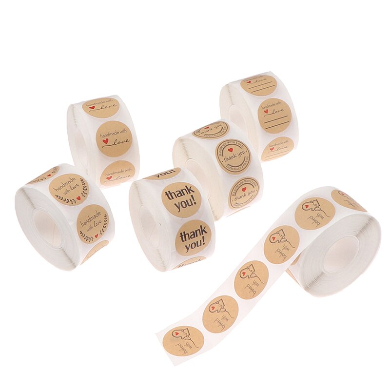 500Pcs/roll Thank You Sticker for seal label scrapbooking sticke decoration X