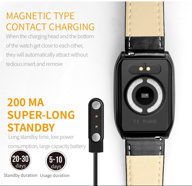 E58 Smart Sport Bracelet Wristband Swimming Heart Rate Tracker Sport Ecg Ppg Watch Wristband Pedometer Fitness Bracelet Press