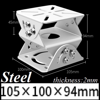 Cardan Joint, Steel and Stainless Steel, PT Joint, Aluminum Alloy Universal Joint CCTV Camera Mounting Bracket 360 Degree Adjust: MULTI