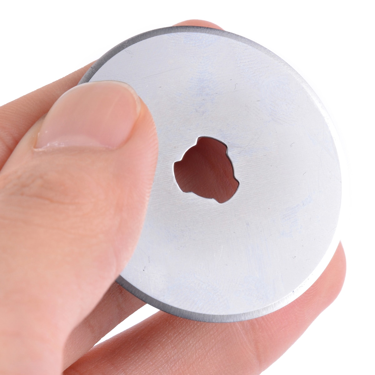 20 piezas 45mm cortador rotatorio de plata cuchillas de repuesto Quilter corte de tela de costura para herramienta de costura de corte Circular de vinilo de tela