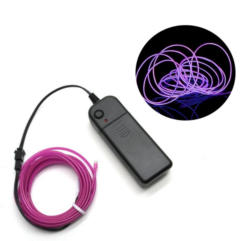 Flexibele EL Wire Rope Tube Waterdichte LED Strip 3 m & 5 m Light Dance Party Decor Licht Neon LED lamp 3 V Voeding: A5